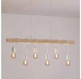 Eglo 43705 - Závesný luster TOWNSHEND na lanku 6xE27/60W/230V