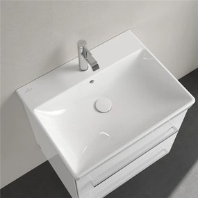 VILLEROY &amp; BOCH Avento závesné umývadlo s otvorom, s prepadom, 600 x 470 mm, biela alpská, s povrchom CeramicPlus, 415860R1