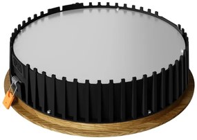 APLED - LED Podhľadové RONDO WOODLINE LED/18W/230V 3000K pr. 26 cm dub masív