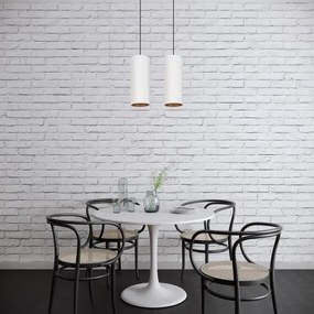 Luster na lanku AVALO 2xE27/60W/230V biela/medená