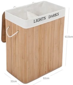 Kôš na bielizeň GUS hnedý