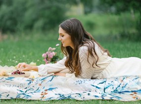 PIKNIKOVÁ DEKA PIKNIK 1 130X145 CM VZOROVANÁ