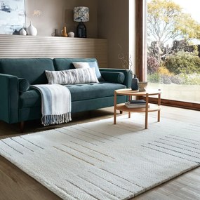 Krémový ručne tkaný vlnený koberec 200x290 cm Dottie Geometric – Flair Rugs