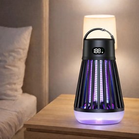 Lean Elektrická lampa na komáre s UV svetlom - čierna