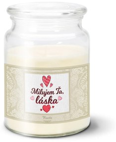 Sablio Sviečka Milujem ťa, láska - 500 g