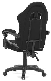 Autronic BONTEC Herné kreslo, synchrónny mechanizmus, čierna látka, KA-R209 GREY Farba: Čierna