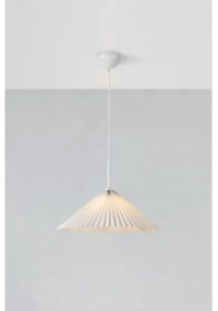 Markslöjd 108711 - Luster na lanku PLISADO 1xE27/40W/230V pr. 50 cm biela