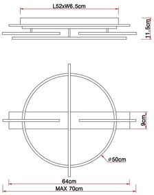 Globo 67295D1 - LED Stropné svietidlo BEATRIX LED/44W/230V