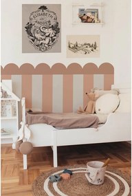 Tapeta ružové pásy 280x100 cm