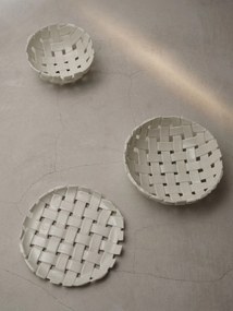 Ferm Living Keramická misa Plait Off-white 30 cm