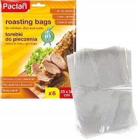 Pečiace vrecká s rukávom, vrecká s vreckami 35x38cm, klipy 6 ks, Paclan