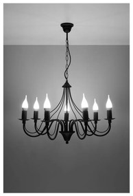 Čierne stropné svetlo Nice Lamps Floriano 7