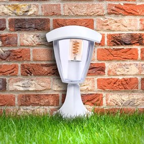 Vonkajšia lampa FOX 1xE27/40W/230V IP44 biela