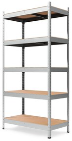 Marbo Kovový REGÁL SÉRIE SOLID 200x110x50 Pozinkovaný Rozmer regálu: 200x110x50, Počet Políc: 5, Celková nosnosť regálu: 1000 KG