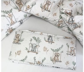 5-dielna výhod. súprava pre bábätko Animals/minky krémová