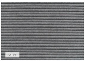 Sivé menčestrové kreslo Lofty Lilly – Miuform