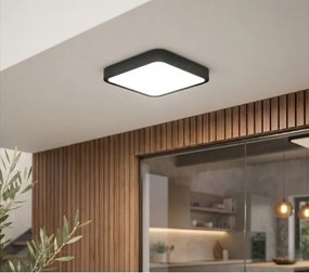 BRILAGI-LED Kúpeľňové stropné svietidlo ZENNA LED/18W/230V 28,5x28,5 cm IP44 čierna