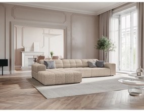 Béžová rohová pohovka (ľavý roh) Chicago – Cosmopolitan Design