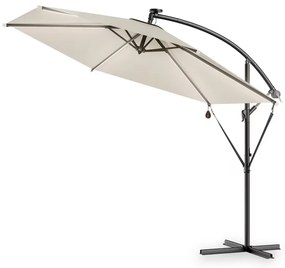InternetovaZahrada LED slnečník Mali Ø330 cm - krémový