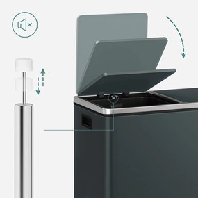 Recyklačný odpadkový kôš SONGMICS LTB60GS