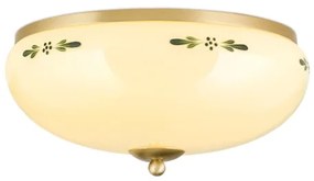 Orion DL 7-674 - Stropné svietidlo LANDHAUS 3xE27/60W/230V pr. 35 cm mosadz/béžová