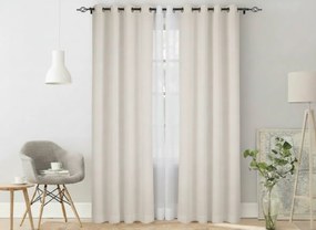 2x Bielo-krémový záves OXFORD 140x250 cm
