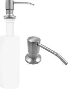 Vstavaný dávkovač mydla/saponátu REA LON, 300 ml, nikel kartáčovaný
