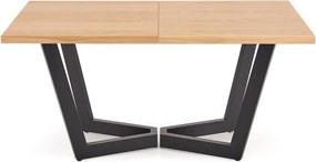Jídelní rozkládací stůl Massive 2 160/250 cm dub přírodní/černý