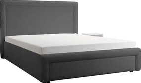 Dizajnová čalúnená posteľ ABRIAMO, 200x160, grafit (Abriamo 8)