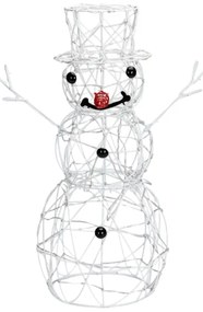 Aigostar-LED Vonkajšia vianočná dekorácia LED/3,6W/31/230V 6500K 60cm IP44 snehuliak