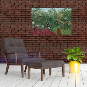 Obraz - Henri Rousseau, Tropical Forest with Monkeys, reprodukcia (90x60 cm)