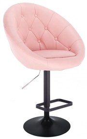 LuxuryForm Barová stolička VERA na čiernom tanieri - ružová