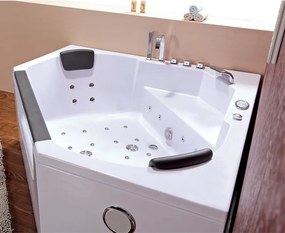 BPS-koupelny Hydromasážna vaňa HYD-VE643 155x155 bez ohrevu vody