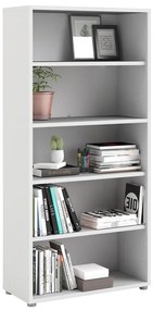 Biela modulárna knižnica 89x189 cm Prima – Tvilum