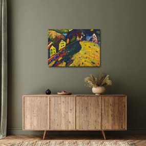 Obraz - Vasily Kandinsky, Houses at Murnau, reprodukcia (70x50 cm)