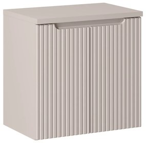 Závěsná skříňka Nova Cashmere I s deskou 60 cm kašmírová