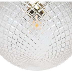 Závesne svietidlo Cannes, 1x číre sklenené tienidlo (fi 20 cm), G