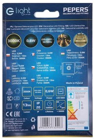 Schodiskové LED svietidlo Pepers, 1x LED 0,6w, 3000k, s
