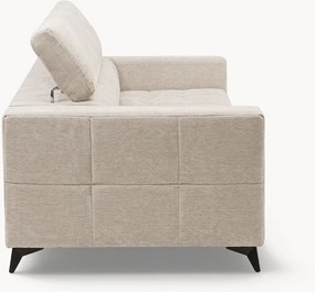 Sofa Nardo s funkciou spania - svetlý béžový šenil Vibe 06