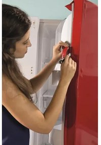 Samolepiaca fólia d-c-fix® Uni červená 90x210 cm (veľkosť dverí)