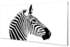 Obraz na akrylátovom skle Ilustrácie zebra 100x50 cm