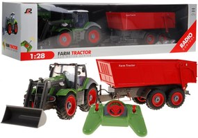 Traktor s prívesom 1:28 R/C ZRC.QY8301BG