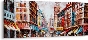 Obrázok - Hong Kong, olejomaľba (120x50 cm)
