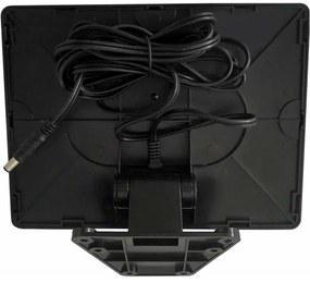 LED solárny reflektor TOMI LED/10W/7,4V 1800 mAh IP44 čierny s čidlom