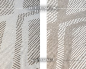 Kusový koberec Gemini 106016 Linen z kolekcie Elle – na von aj na doma, 120x170, béžová, chodba / predsieň, ELLE Decoration