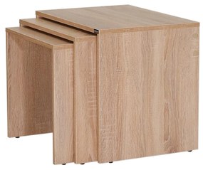 Set 3ks. konferenčných stolíkov Losuku 2 (dub sonoma) . Vlastná spoľahlivá doprava až k Vám domov. 1093251