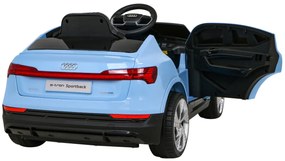 Audi E-Tron Sportback modré – Elektrické auto pre deti s pohonom 4x4, diaľkovým ovládaním