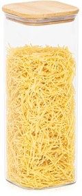 4Home Sklenená dóza na potraviny s vekom Bamboo, 2000 ml, 2000 ml
