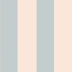 Tapeta modrá a béžová 280×50 cm