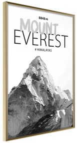 Artgeist Plagát - Mount Everest [Poster] Veľkosť: 40x60, Verzia: Zlatý rám